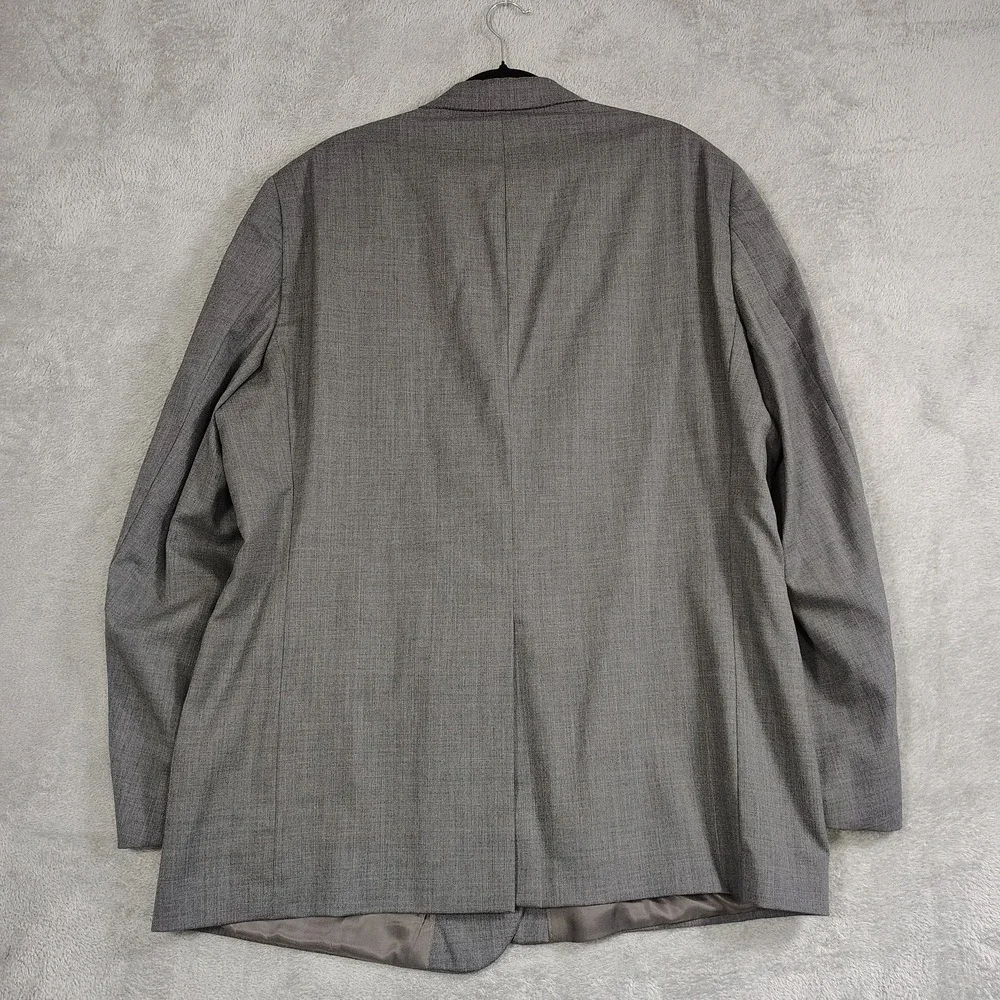 Hart Schaffner Marx Blazer‎ Men's 50L Gray Pure Wool Single-Breasted Suit Jacket